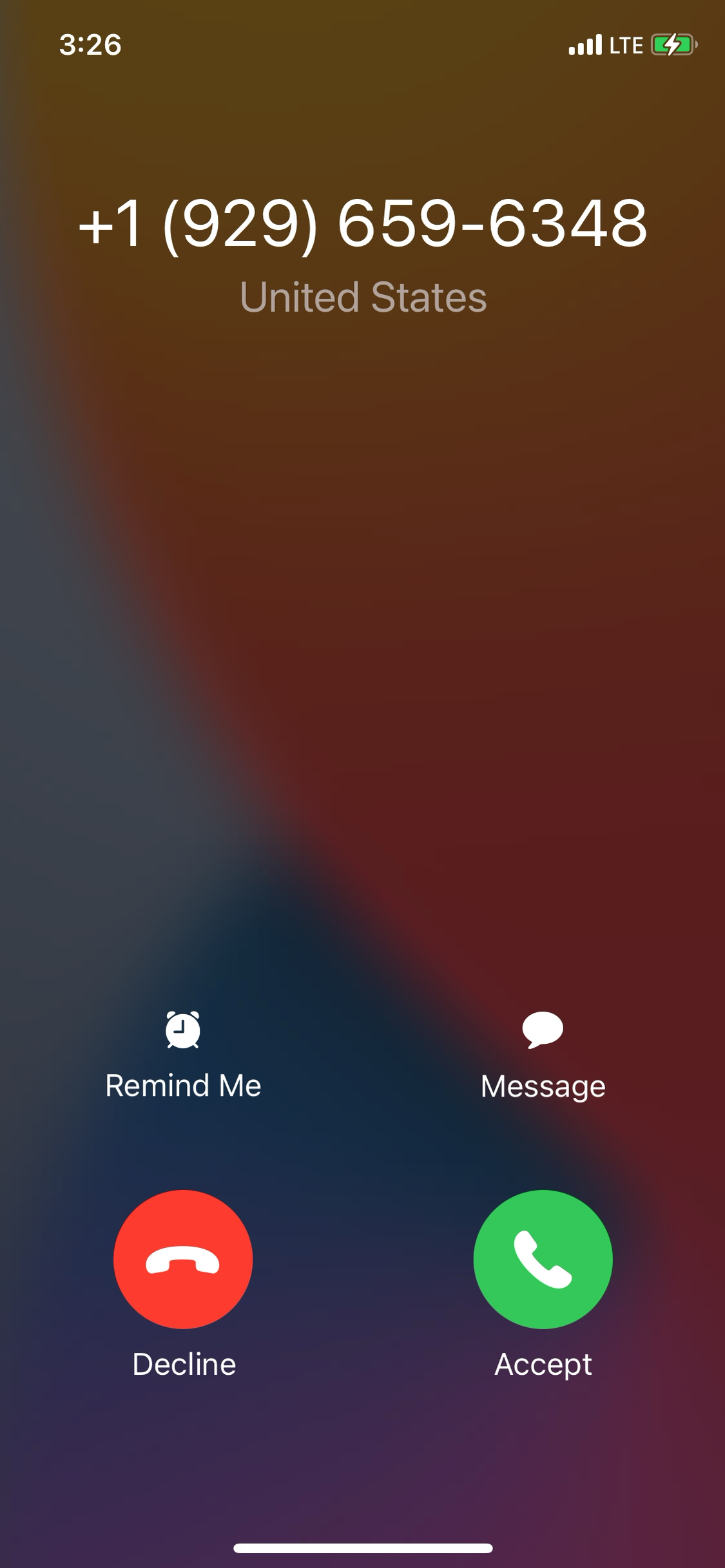 Verizon showing clean caller ID for (929) 659-6348